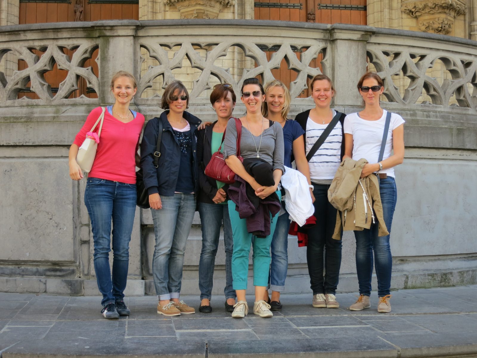 Das Smile Eyes Team aus Trier beim Besuch im historischen Leuven