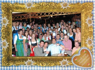 Wiesn Besuch 2015 Teamevent Gruppenfoto